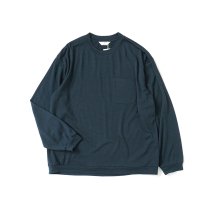 STILL BY HAND / CS02233 - TEAL BLUE ウォッシャブルウール ロングスリーブT<img class='new_mark_img2' src='https://img.shop-pro.jp/img/new/icons47.gif' style='border:none;display:inline;margin:0px;padding:0px;width:auto;' />