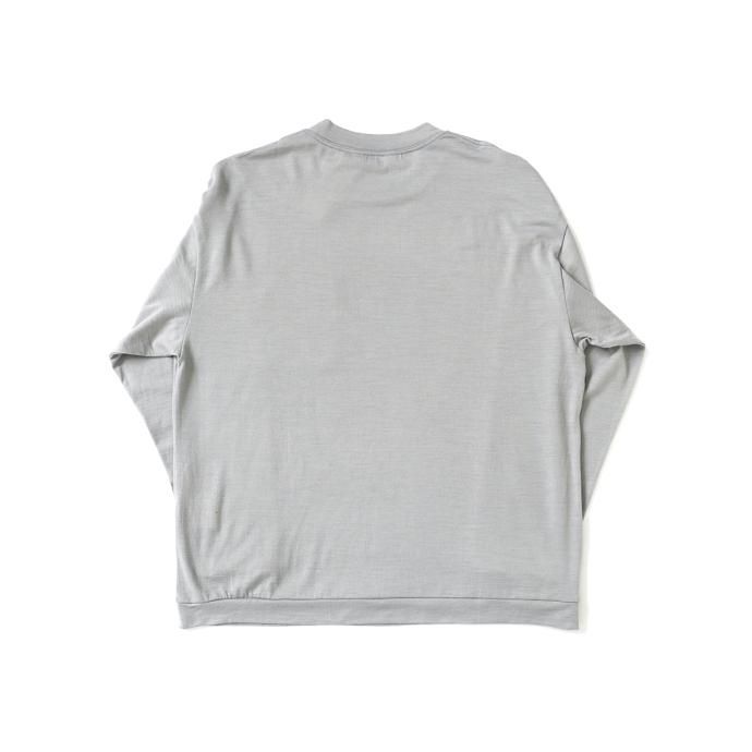 177050034 STILL BY HAND / CS02233 - GREY ウォッシャブルウール ロングスリーブT 02