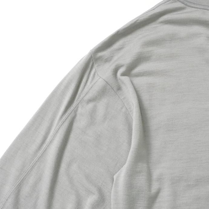 177050034 STILL BY HAND / CS02233 - GREY ウォッシャブルウール ロングスリーブT 02