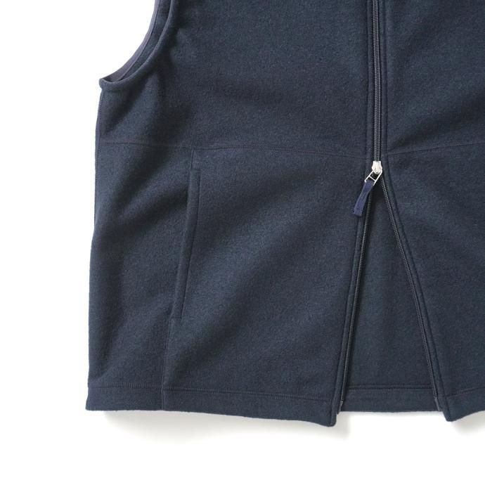 177147333 STILL BY HAND / VE02233 - NAVY ウール混ベスト 02