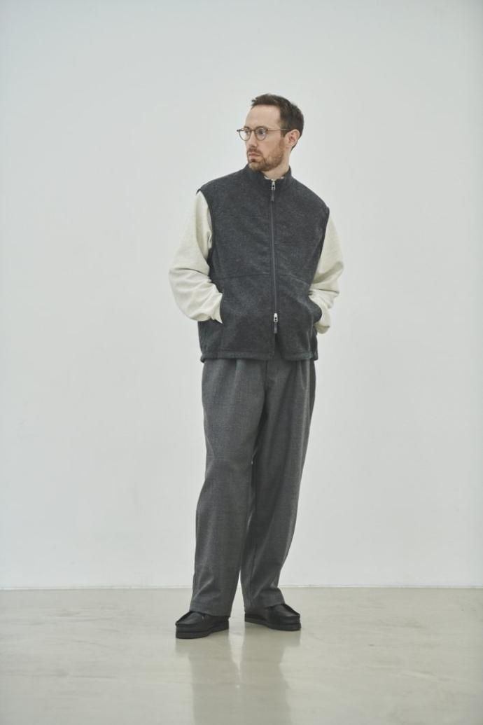 177147333 STILL BY HAND / VE02233 - NAVY ウール混ベスト 02