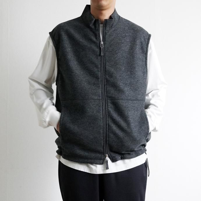 177147333 STILL BY HAND / VE02233 - NAVY ウール混ベスト 02