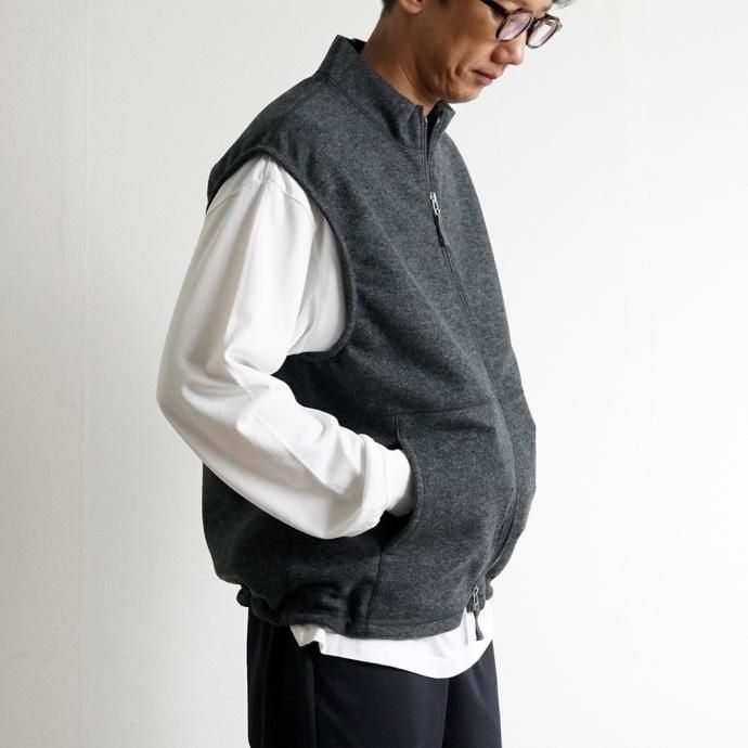 177147333 STILL BY HAND / VE02233 - NAVY ウール混ベスト 02