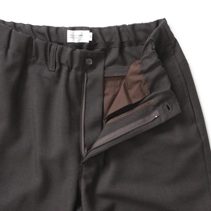 177147585 STILL BY HAND / PT05233 - DARK BROWN ウール/ポリエステル イージーパンツ<img class='new_mark_img2' src='https://img.shop-pro.jp/img/new/icons47.gif' style='border:none;display:inline;margin:0px;padding:0px;width:auto;' /> 02