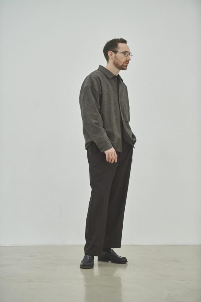 177147585 STILL BY HAND / PT05233 - DARK BROWN ウール/ポリエステル イージーパンツ<img class='new_mark_img2' src='https://img.shop-pro.jp/img/new/icons47.gif' style='border:none;display:inline;margin:0px;padding:0px;width:auto;' /> 02