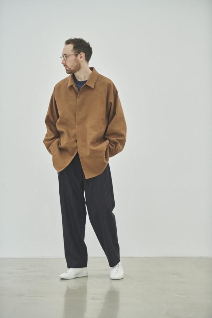 177147585 STILL BY HAND / PT05233 - DARK BROWN ウール/ポリエステル イージーパンツ<img class='new_mark_img2' src='https://img.shop-pro.jp/img/new/icons47.gif' style='border:none;display:inline;margin:0px;padding:0px;width:auto;' /> 02