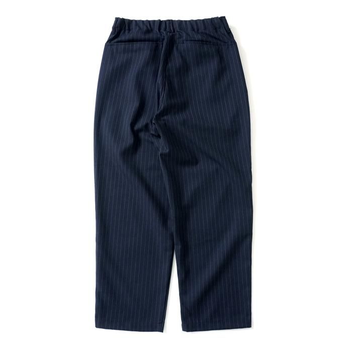 177147614 STILL BY HAND / PT05233 - NAVY STRIPE ウール/ポリエステル イージーパンツ 02
