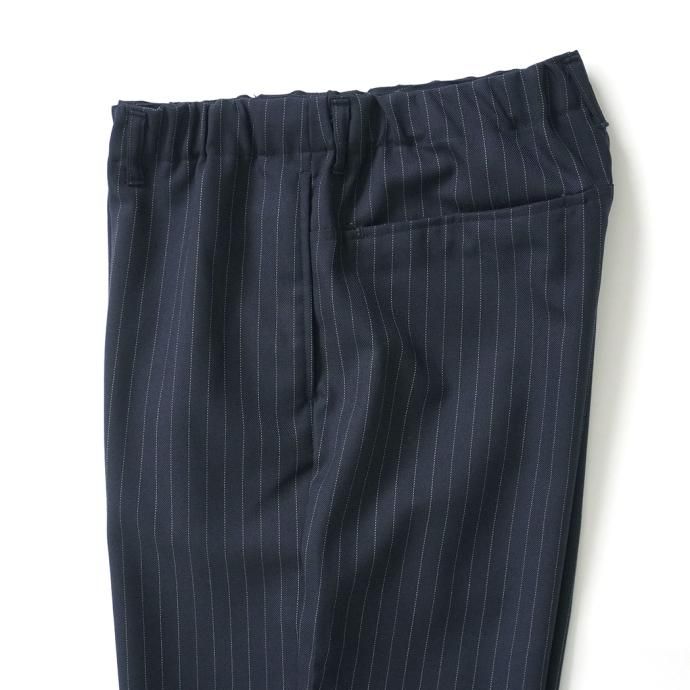 177147614 STILL BY HAND / PT05233 - NAVY STRIPE ウール/ポリエステル イージーパンツ 02