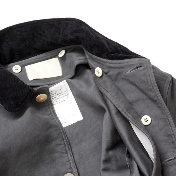 177226335 INNAT / HUNTING COAT - Charcoal ハンティングコート チャコール INNAT04-J01 02