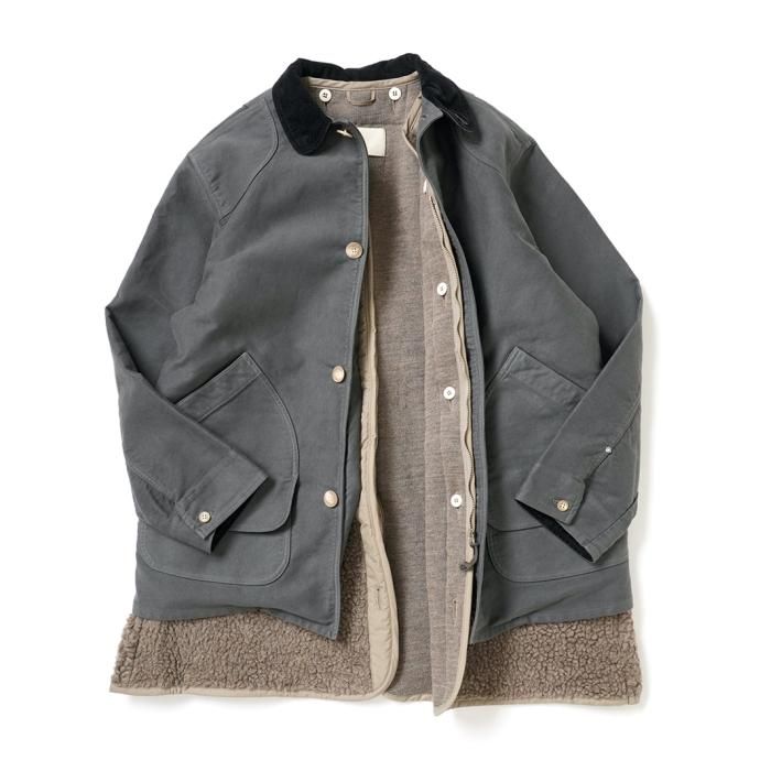177226335 INNAT / HUNTING COAT - Charcoal ハンティングコート チャコール INNAT04-J01 02