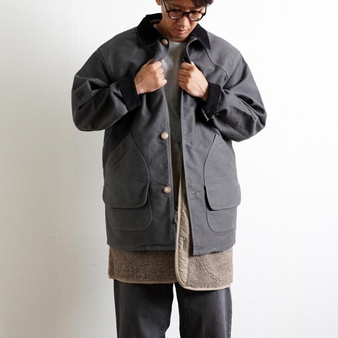 177226335 INNAT / HUNTING COAT - Charcoal ハンティングコート チャコール INNAT04-J01 02