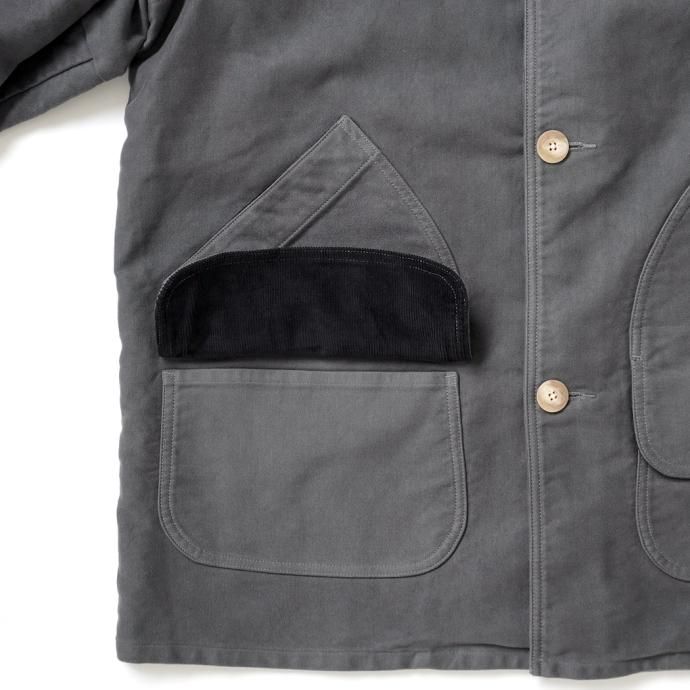 177226335 INNAT / HUNTING COAT - Charcoal ハンティングコート チャコール INNAT04-J01 02