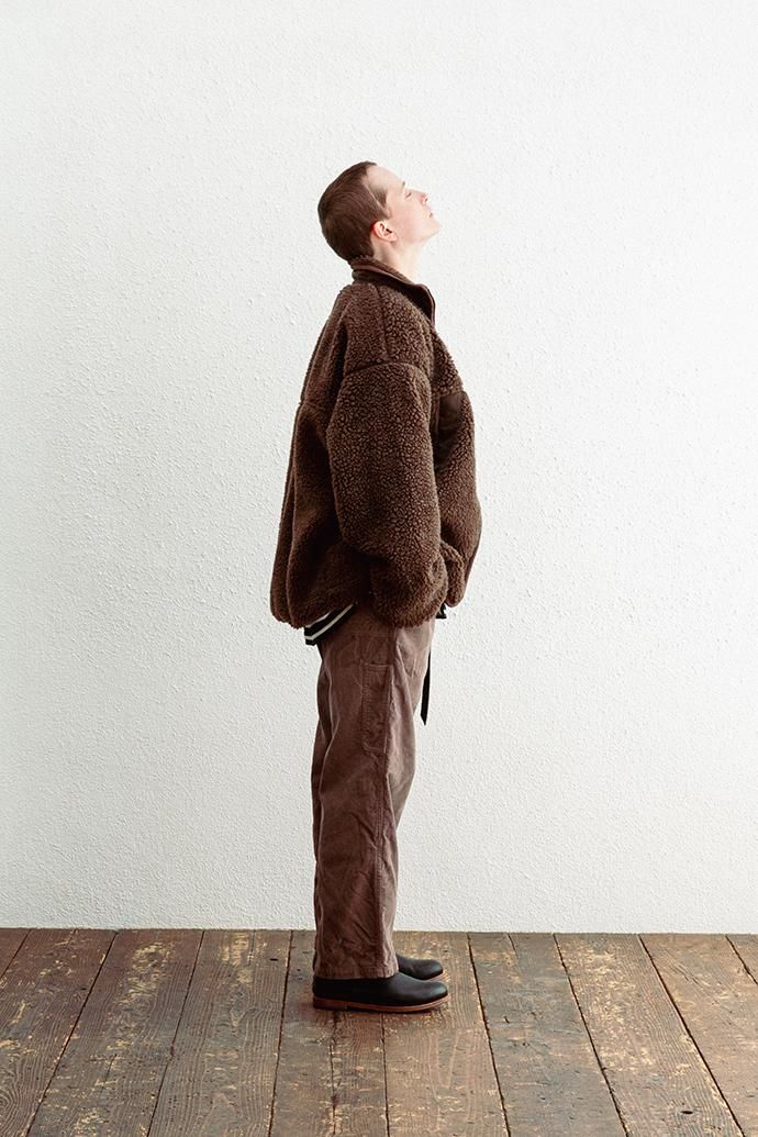 177226851 INNAT / BOA FLEECE TRACK JACKET - Natural ボアフリーストラックジャケット ナチュラル INNAT04-C05 02