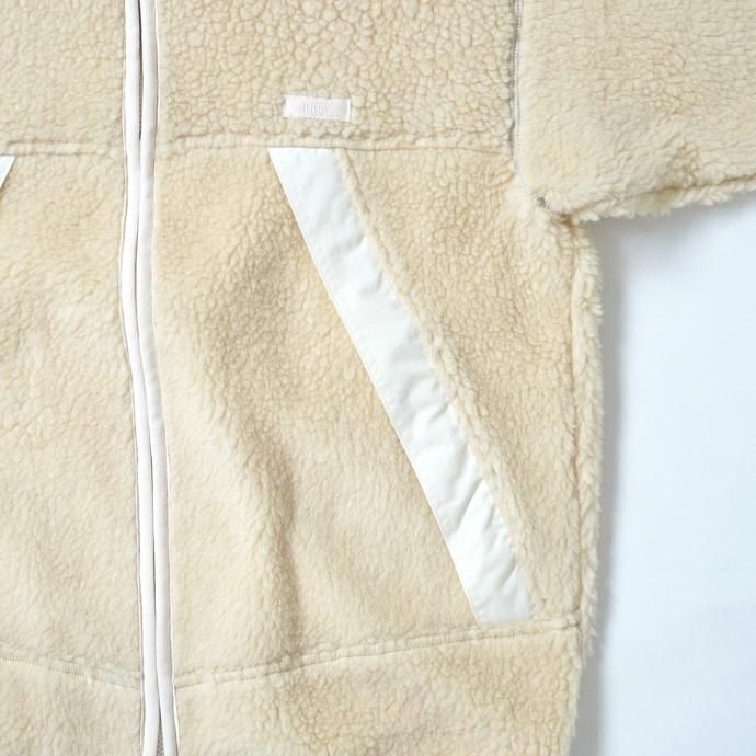 177226851 INNAT / BOA FLEECE TRACK JACKET - Natural ボアフリーストラックジャケット ナチュラル INNAT04-C05 02