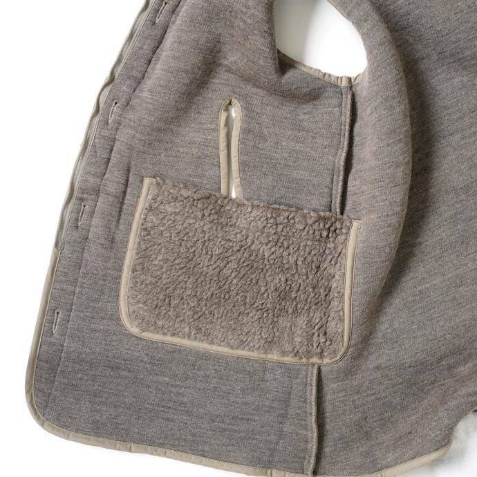 177239509 INNAT / BOA FLEECE LINER VEST - Gray beige ܥե꡼ 饤ʡ٥ 졼١ INNAT04-V01 02