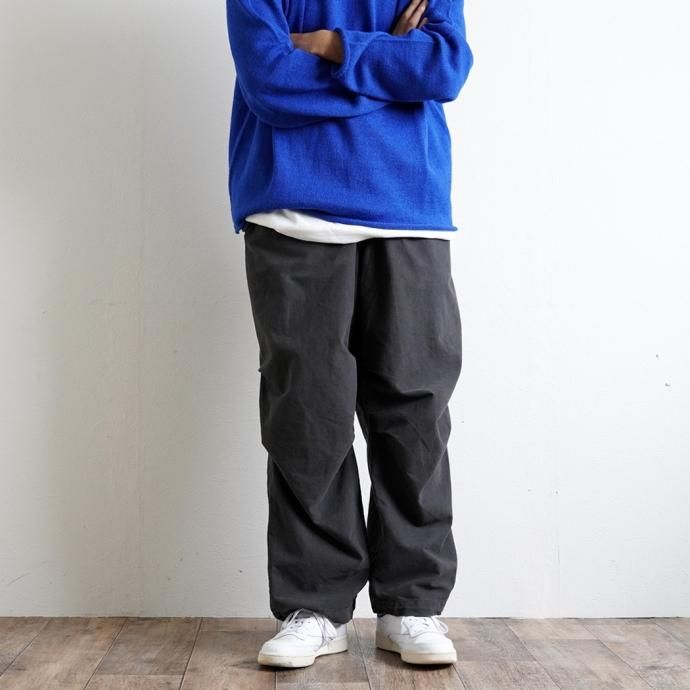 177242971 INNAT / EASY OVER PANTS (P) - Charcoal イージーオーバーパンツ チャコール INNAT04-P03 02