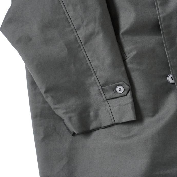 177320546 STILL BY HAND / CO01233 - BLACK モールスキンフーデッドコート 02