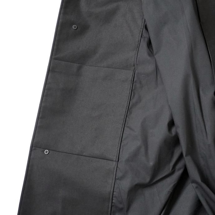 177320546 STILL BY HAND / CO01233 - BLACK モールスキンフーデッドコート 02