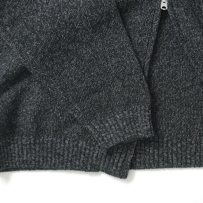 177320609 STILL BY HAND / KN03233 - INK BLACK ミックスニット ジップブルゾン<img class='new_mark_img2' src='https://img.shop-pro.jp/img/new/icons47.gif' style='border:none;display:inline;margin:0px;padding:0px;width:auto;' /> 02