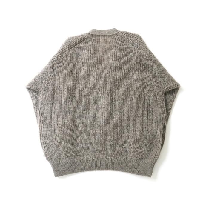 177360160 INNAT / KID MOHAIR CARDIGAN - Gray beige åɥإ ǥ 졼١ INNAT04-K03 02