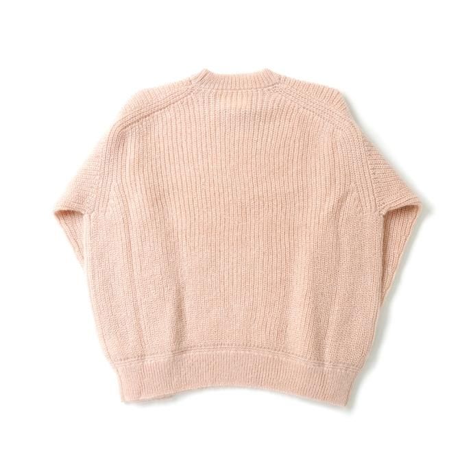177360232 INNAT / KID MOHAIR SWEATER - Pink キッドモヘア プルオーバーセーター ピンク INNAT04-K04 02