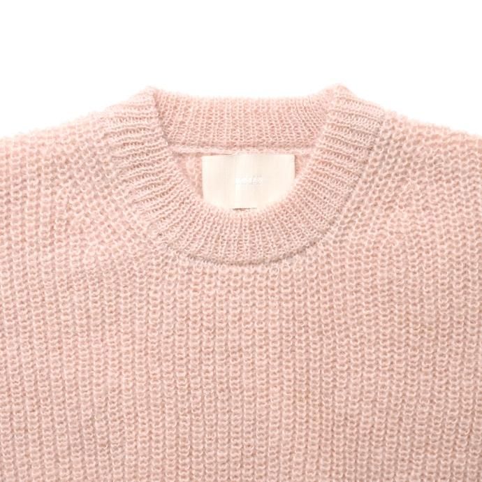 177360232 INNAT / KID MOHAIR SWEATER - Pink キッドモヘア プルオーバーセーター ピンク INNAT04-K04 02