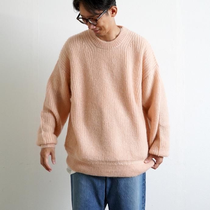177360232 INNAT / KID MOHAIR SWEATER - Pink キッドモヘア プルオーバーセーター ピンク INNAT04-K04 02