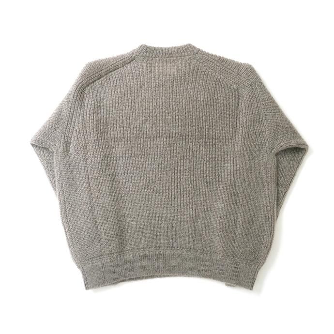 177360270 INNAT / KID MOHAIR SWEATER - Gray beige キッドモヘア プルオーバーセーター グレーベージュ INNAT04-K04 02