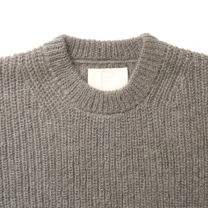 177360270 INNAT / KID MOHAIR SWEATER - Gray beige キッドモヘア プルオーバーセーター グレーベージュ INNAT04-K04 02