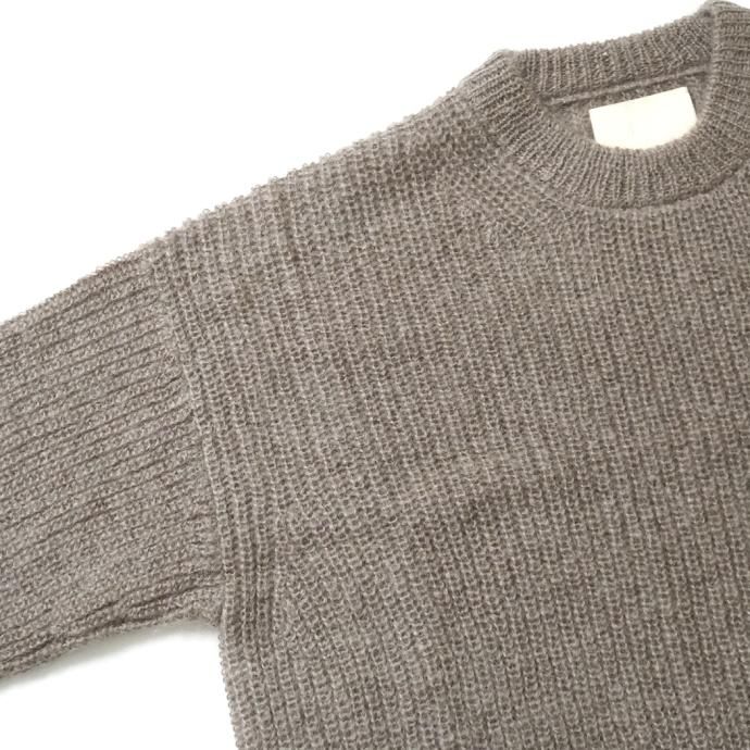 177360270 INNAT / KID MOHAIR SWEATER - Gray beige キッドモヘア プルオーバーセーター グレーベージュ INNAT04-K04 02