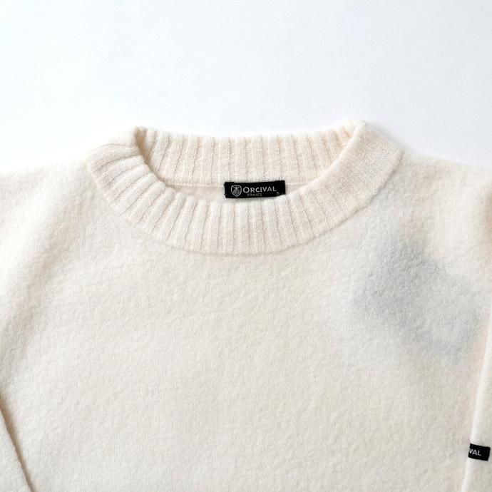 177362007 ORCIVAL オーシバル / ウール モックネック プルオーバーニット IVORY OR-D0060 CHA 02