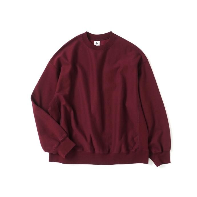 177377812 blurhms ROOTSTOCK / Soft&Hard Sweat Crew-neck P/O Big - Burgundy bROOTS23F26 01