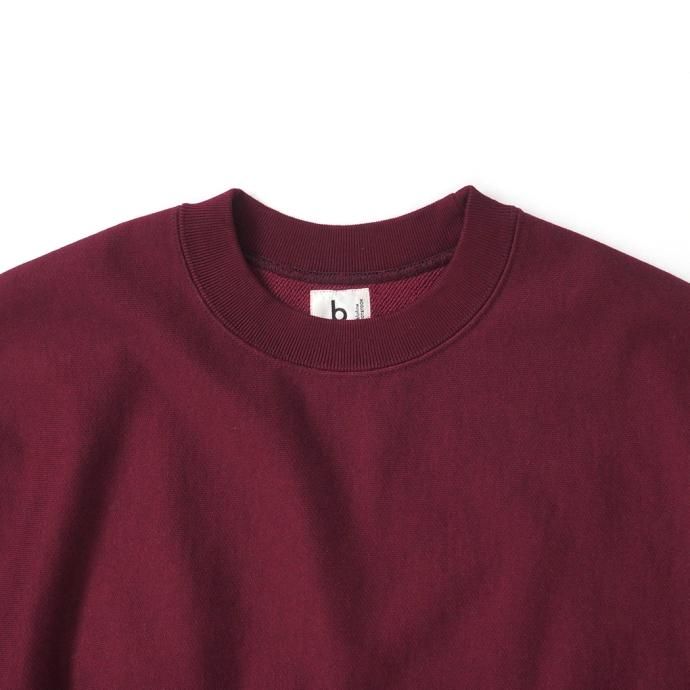 177377812 blurhms ROOTSTOCK / Soft&Hard Sweat Crew-neck P/O Big - Burgundy bROOTS23F26 02