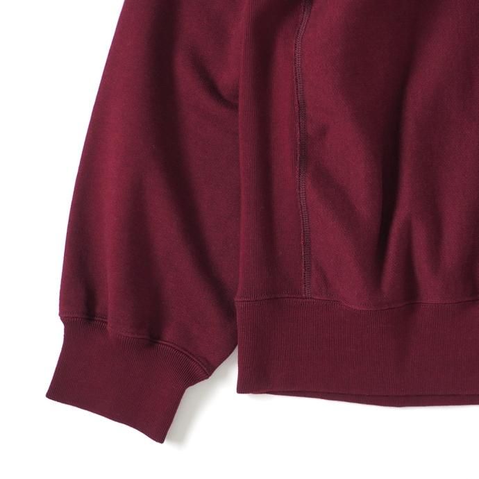 177377812 blurhms ROOTSTOCK / Soft&Hard Sweat Crew-neck P/O Big - Burgundy bROOTS23F26 02
