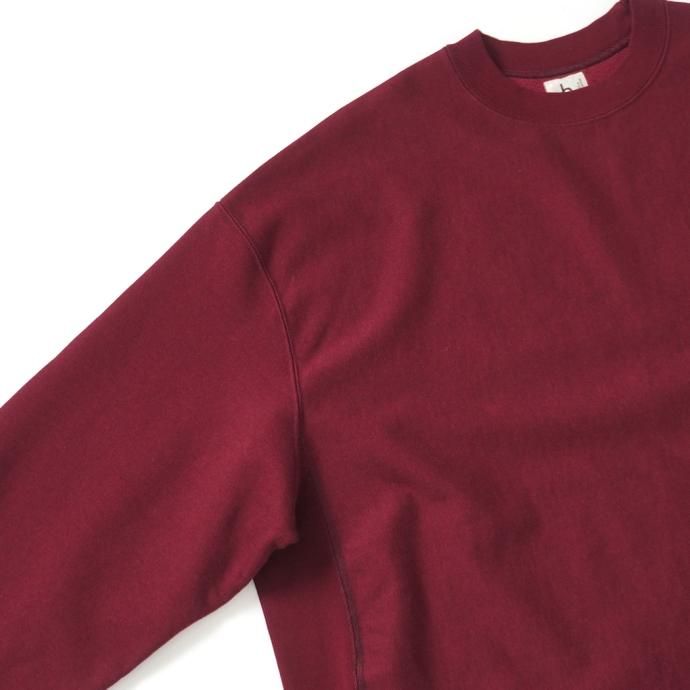 177377812 blurhms ROOTSTOCK / Soft&Hard Sweat Crew-neck P/O Big - Burgundy bROOTS23F26 02