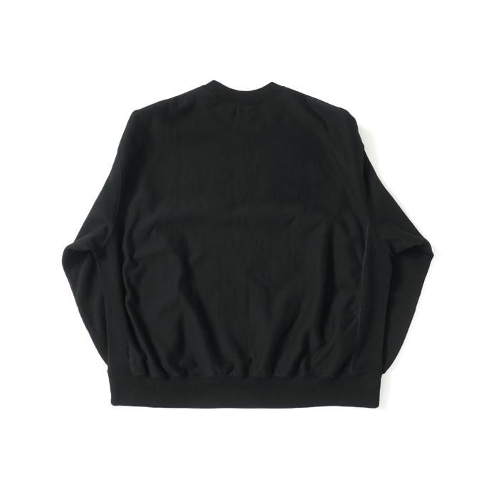 177377856 blurhms ROOTSTOCK / Soft&Hard Sweat Crew-neck P/O Big - Black bROOTS23F26 02