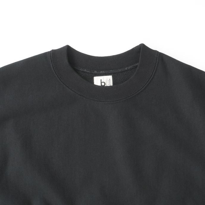 177377856 blurhms ROOTSTOCK / Soft&Hard Sweat Crew-neck P/O Big - Black bROOTS23F26 02