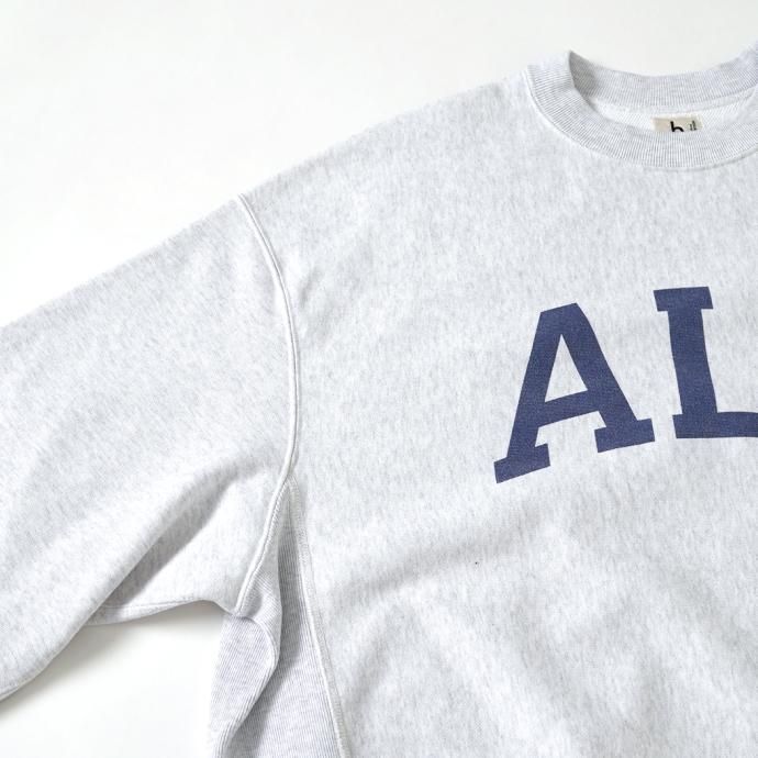 177377907 blurhms ROOTSTOCK / PRINT Sweat Crew-neck P/O Big - HeatherWhite x ALE-Y bROOTS23F26P<img class='new_mark_img2' src='https://img.shop-pro.jp/img/new/icons47.gif' style='border:none;display:inline;margin:0px;padding:0px;width:auto;' /> 02