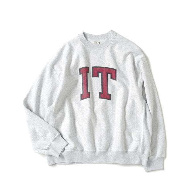 177377969 blurhms ROOTSTOCK / PRINT Sweat Crew-neck P/O Big - HeatherWhite x IT-M bROOTS23F26P 01
