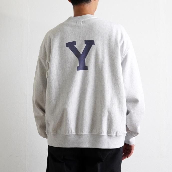 177377969 blurhms ROOTSTOCK / PRINT Sweat Crew-neck P/O Big - HeatherWhite x IT-M bROOTS23F26P 02