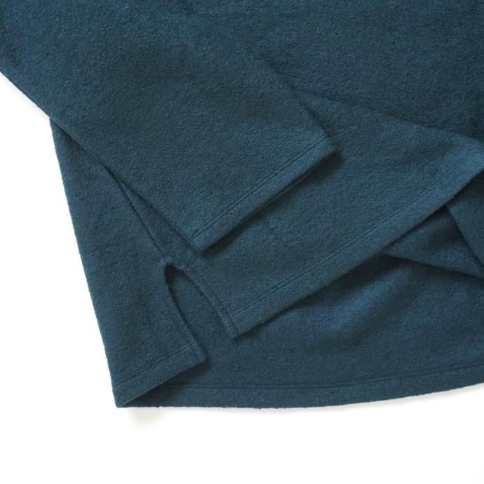 177457033 ORCIVAL オーシバル / ウールパイル ボートネックプルオーバー BLUE GREEN OR-C0280 WPJ 02