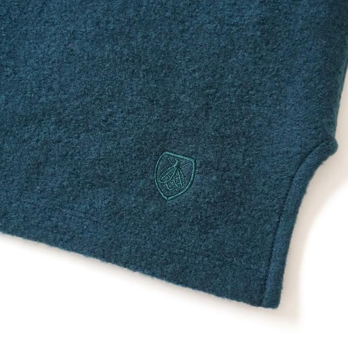 177457033 ORCIVAL オーシバル / ウールパイル ボートネックプルオーバー BLUE GREEN OR-C0280 WPJ 02