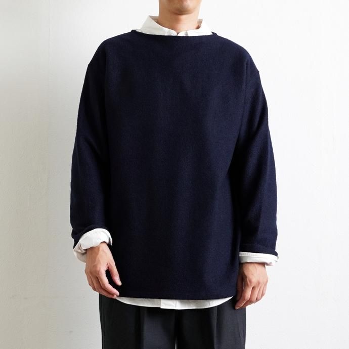 177457033 ORCIVAL オーシバル / ウールパイル ボートネックプルオーバー BLUE GREEN OR-C0280 WPJ 02