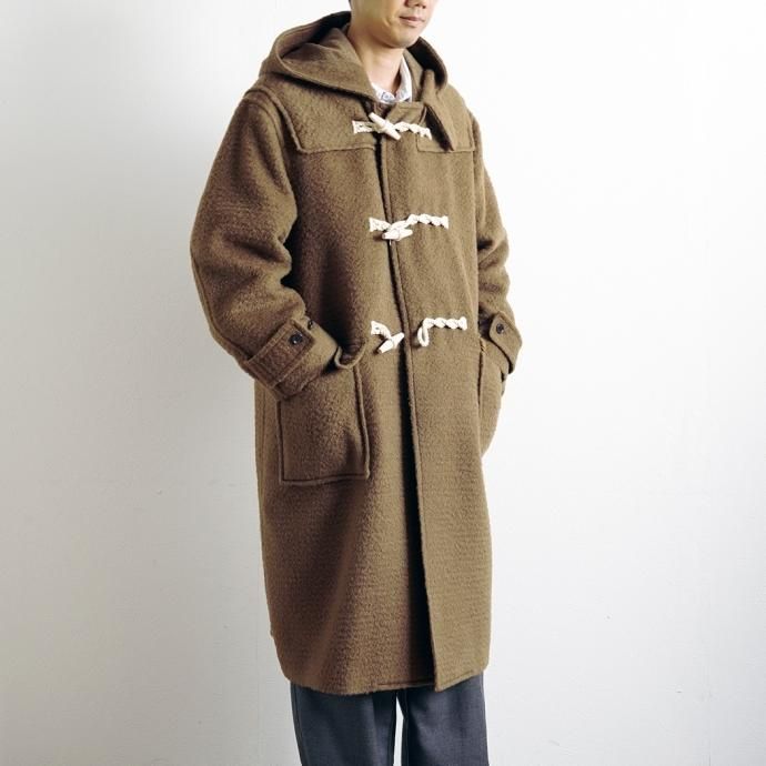 177625698 blurhms ROOTSTOCK / Wool Mohair Duffle Coat - KhakiBeige bROOTS23F1 02