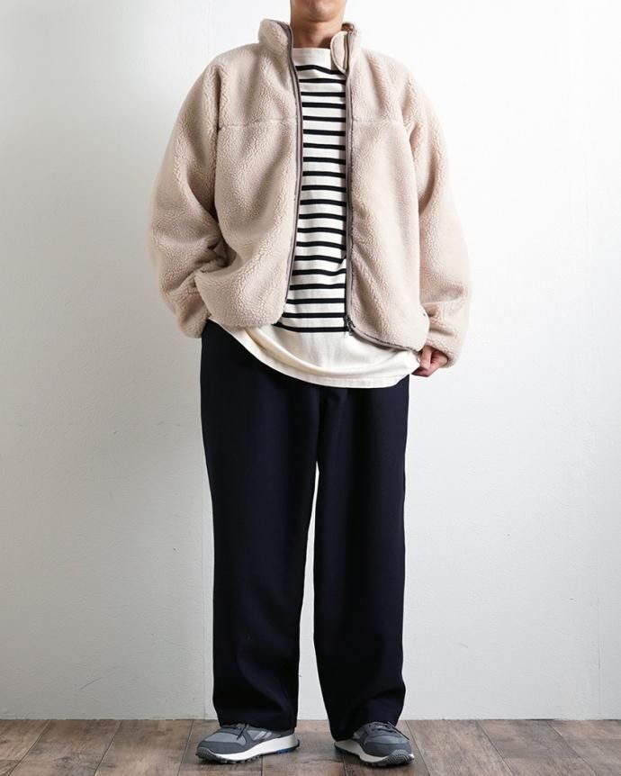 177626099 blurhms ROOTSTOCK / Recycle Boa Zip Jacket - Natural bROOTS23F30<img class='new_mark_img2' src='https://img.shop-pro.jp/img/new/icons47.gif' style='border:none;display:inline;margin:0px;padding:0px;width:auto;' /> 02