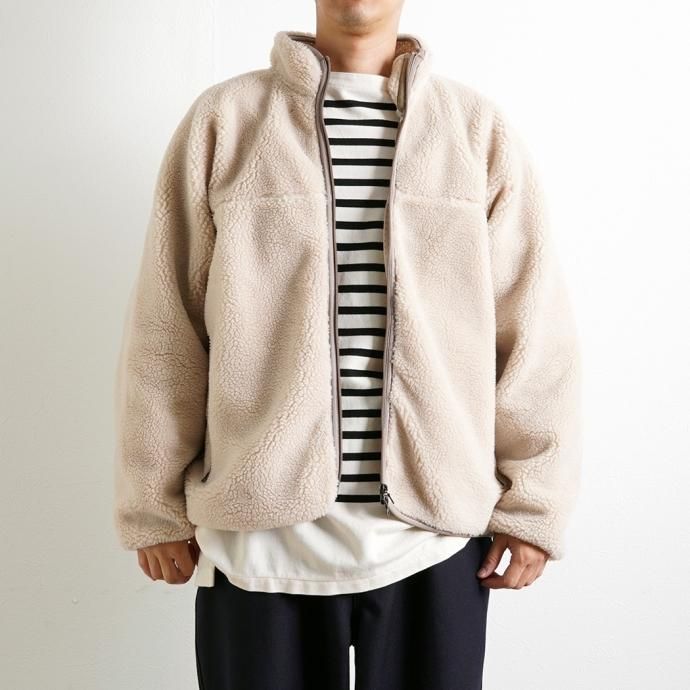 177626099 blurhms ROOTSTOCK / Recycle Boa Zip Jacket - Natural bROOTS23F30<img class='new_mark_img2' src='https://img.shop-pro.jp/img/new/icons47.gif' style='border:none;display:inline;margin:0px;padding:0px;width:auto;' /> 02