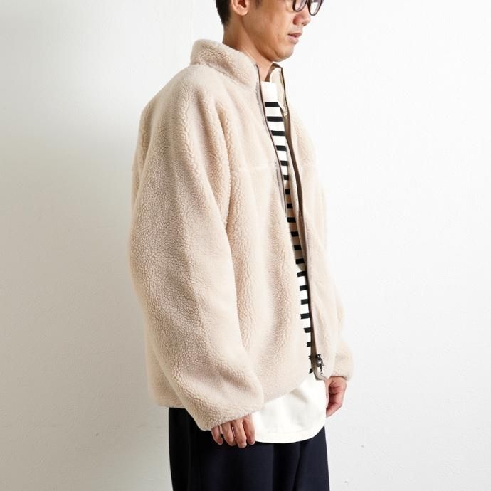 177626099 blurhms ROOTSTOCK / Recycle Boa Zip Jacket - Natural bROOTS23F30<img class='new_mark_img2' src='https://img.shop-pro.jp/img/new/icons47.gif' style='border:none;display:inline;margin:0px;padding:0px;width:auto;' /> 02