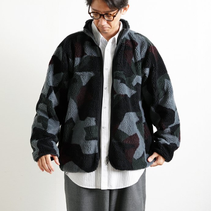 blurhms ROOTSTOCK ブラームス ルーツストック / Recycle Boa Zip Jacket - Pattern  bROOTS23F30