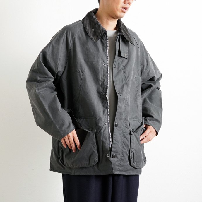 Barbour / OS Wax Bedale - GRY バブアー オーバーサイズ ビデイル ワックスコットン グレー MWX1679