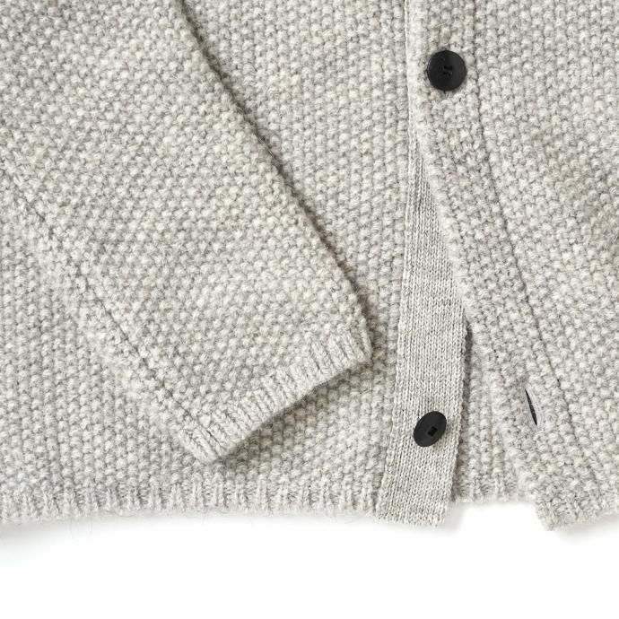 177735580 STILL BY HAND / KN04233 - OATMEAL ローゲージ ニットブルゾン 02